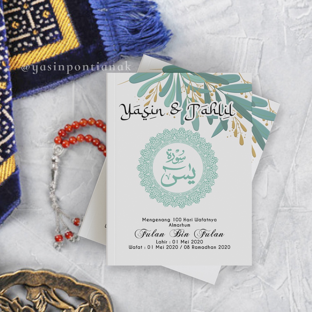 BUKU YASIN & TAHLIL LENGKAP 128 HALAMAN GRATIS CETAK FOTO