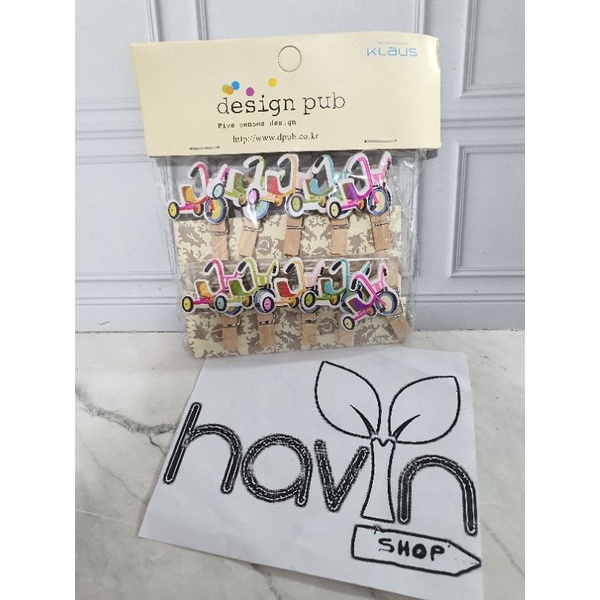 JEPITAN KAYU FOTO/WOODEN CLIP/PHOTO KLIP-Sepeda