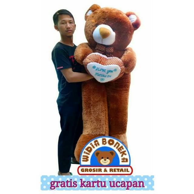 [Ukir Nama ]  Boneka beruang teddy bear 1,6 Meter super jumbo