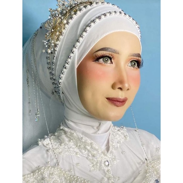 veil mutiara pengantin/slayer mutiara pengantin muslim