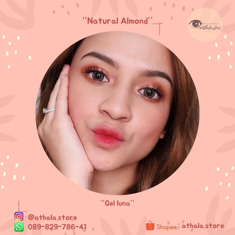 SOFTLENS GEL LUNA NATURAL ALMOND / BISA MINUS