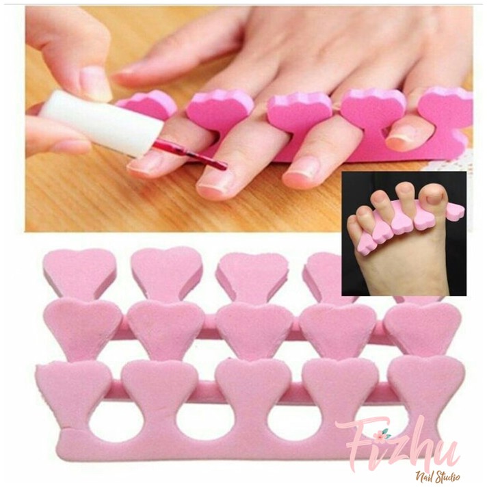 

spon pembatas jari / toe separator sekat jari nailart 2pcs