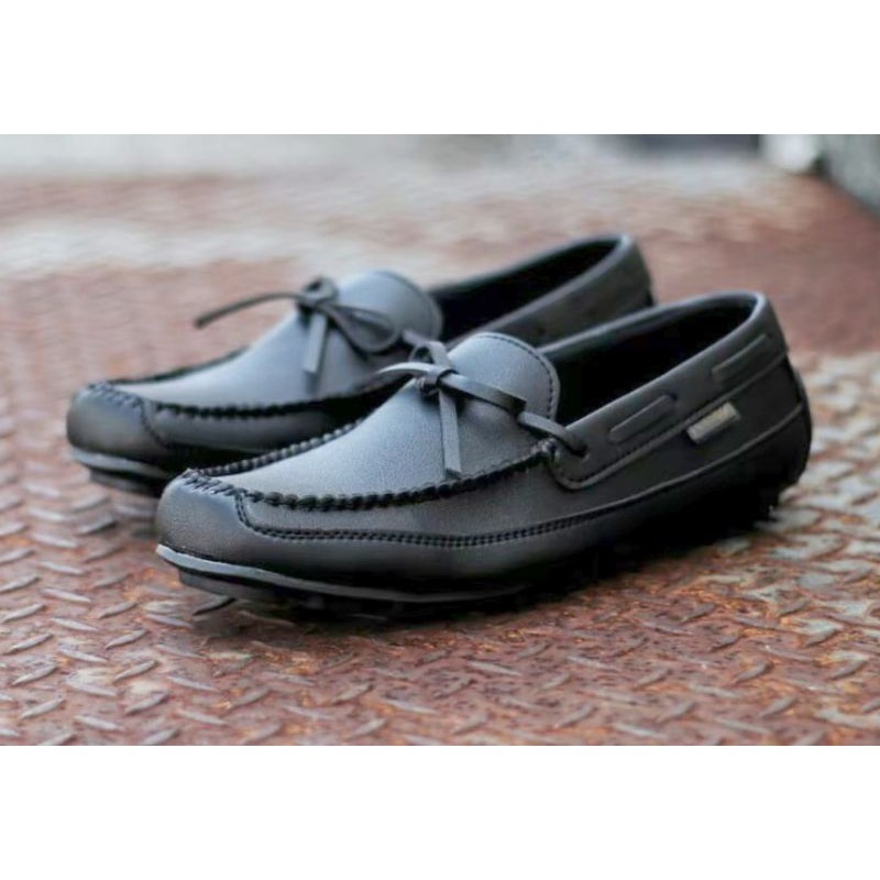 (COD) !!!! Sepatu slip on pria cozy casual slop formal kerja kantor kulit asli santai kuliah CH