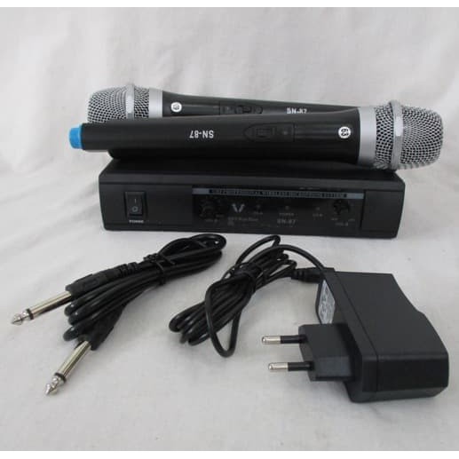 Mic Double Wireless-Microphone-Microphone Tanpa Kabel SONY SN-87**