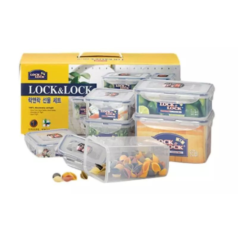Lock & Lock Plastic Container 6p Set Color(hpl818shp)<br /><br />