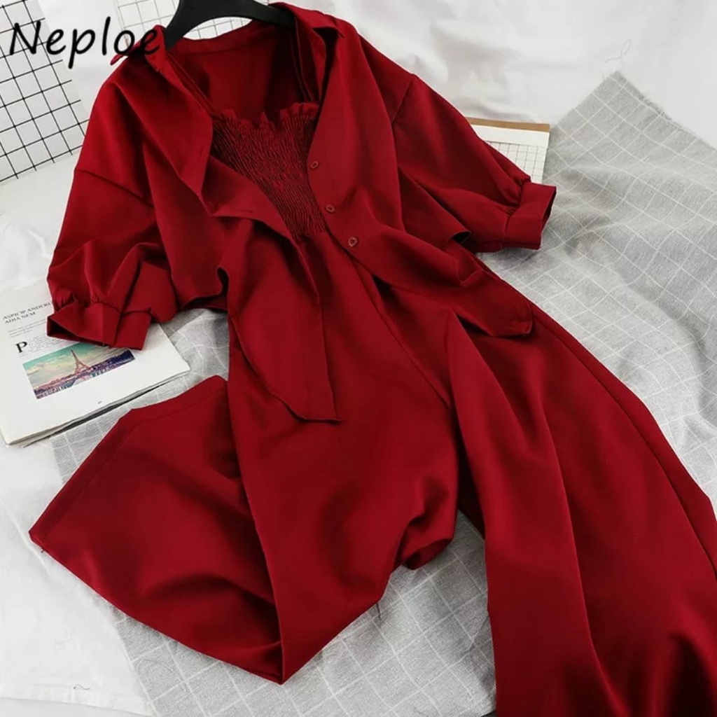 WSE390 - Set 2in1 Sherly Setelan Cardigan + Jumpsuit LD 100 CM PJ 120 CM PREMIUM QUALITY