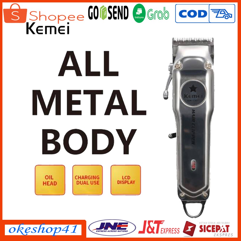 Kemei Alat Cukur Rambut KM-1996 Hair Clipper Cordless