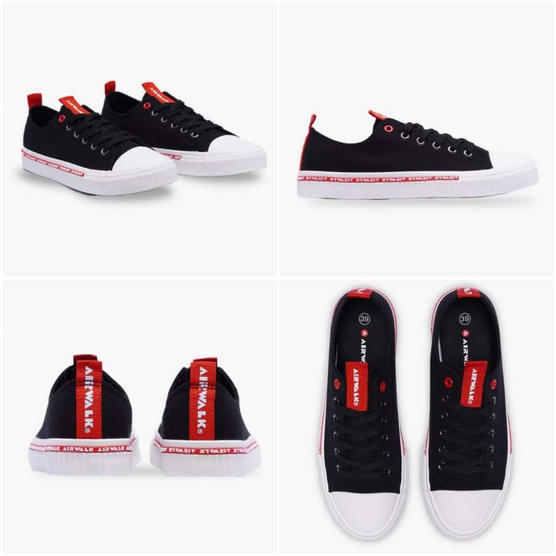 SALEEE 100% Original Sepatu Casual Pria Airwalk Jamie Black dan Khaki AIWX21F0310C