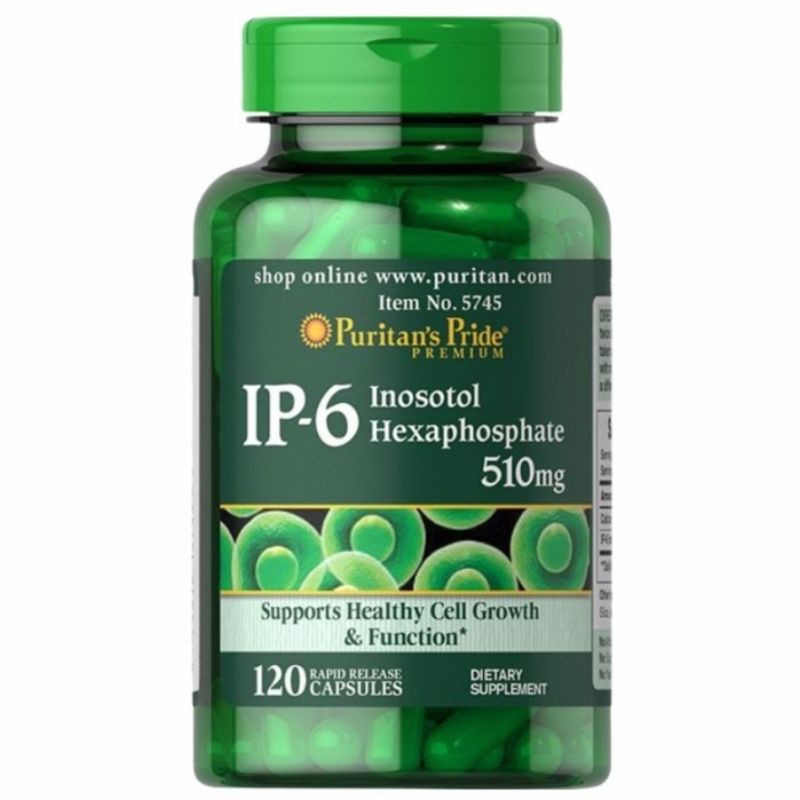 Puritan's Pride Inositol Hexaphospate Inosotol IP-6 510 mg 120 Kapsul