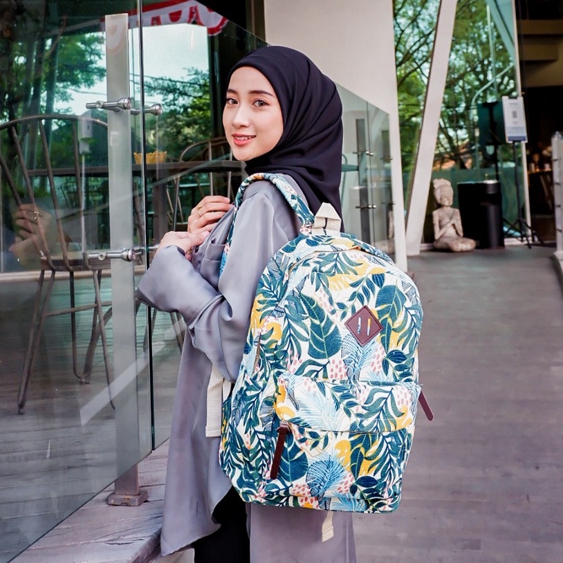 BACKPACK TROPICANA // taskanvasbdg - tas kanvas - tas ransel wanita - tas wanita - tas lucu - tas cewek