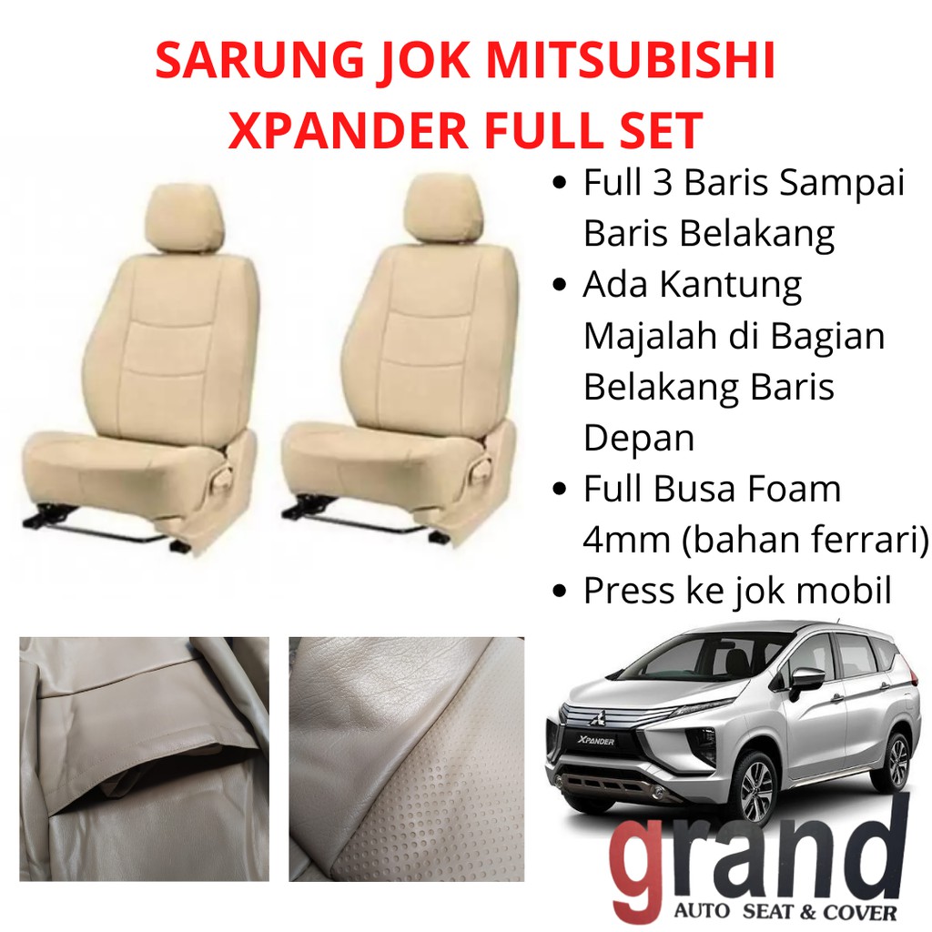 Sarung Jok Cover Jok Mitsubishi Xpander Full Set Grand Original