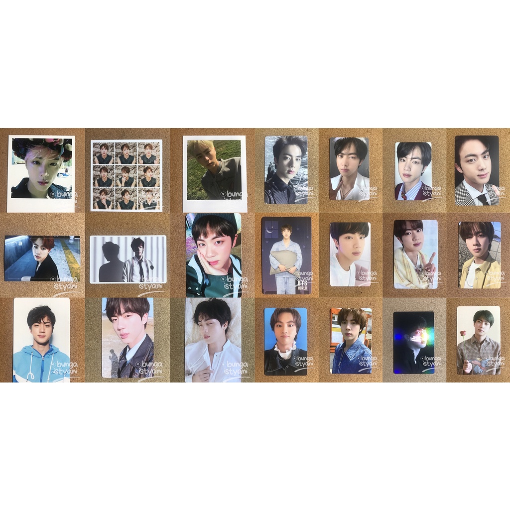 [READY] BTS - SEOKJIN JIN - PHOTOCARD OFFICIAL PC LOVE YOURSELF ANSWER TEAR HER DARK&WILD YNWA YF OR