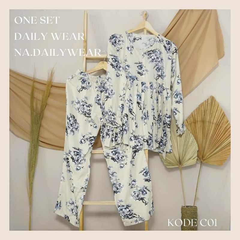 SETELAN PAKAIAN WANITA / ONE SET DAILYWEAR / PIYAMA / PIYAMA RAYON / PIYAMA WANITA