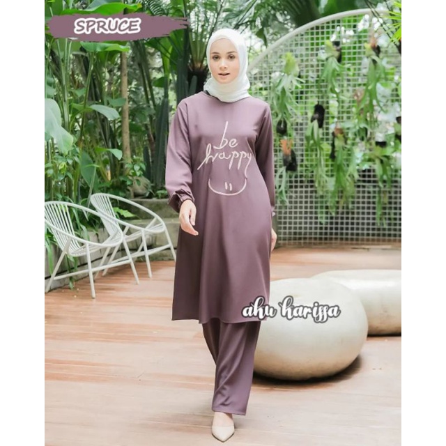 Set Tunik Be Happy by Aku Karissa
