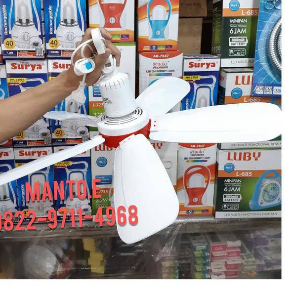 KIPAS ANGIN BALING-BALING PLAFON GANTUNG 45 WATT / Kipas 5 Baling