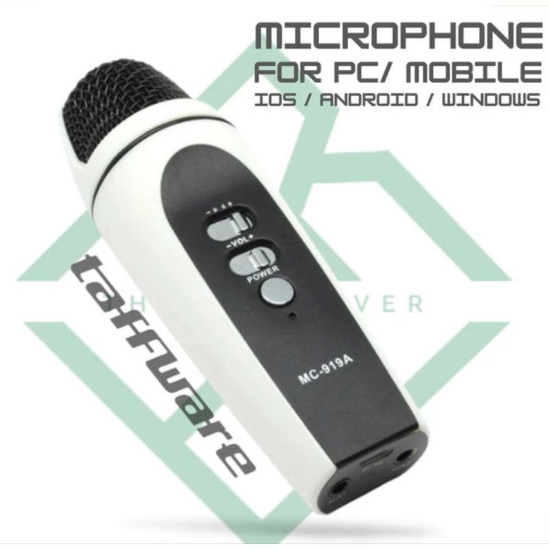 Mic karaoke microphone for smartphone laptop Taffware mic 919