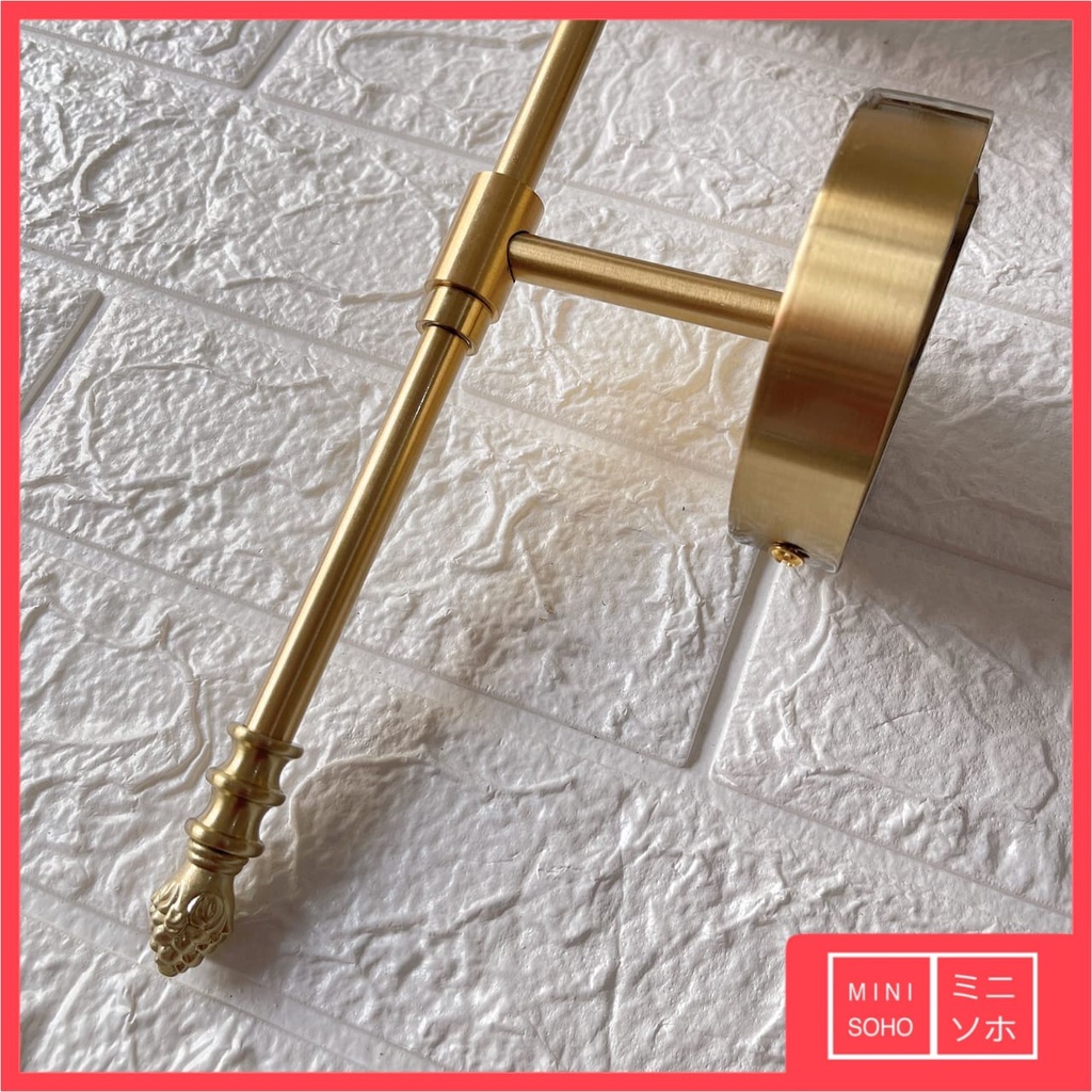 Lampu Dinding Hias Mewah Luxury Premium Minimalis Modern Sconce Wall Lamp Simple Long Tail Brass