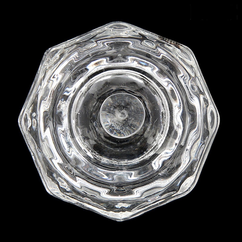 Providence Clear Nail Art Dish Transparent Anti-scratch Glassware Clear Nail Art Powder Dappen Dish for Home