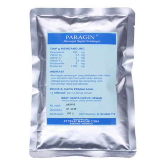 Obat unggas paragin 100g