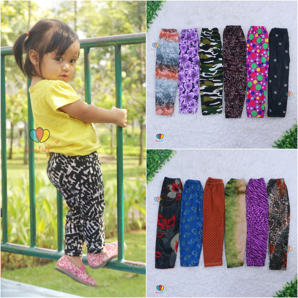 Legging Carlissa Anak Uk 1 s/d 15 tahun / Leging Perempuan Celana Panjang Lejing Laging Murah Grosir Adem Balita babycinnamon