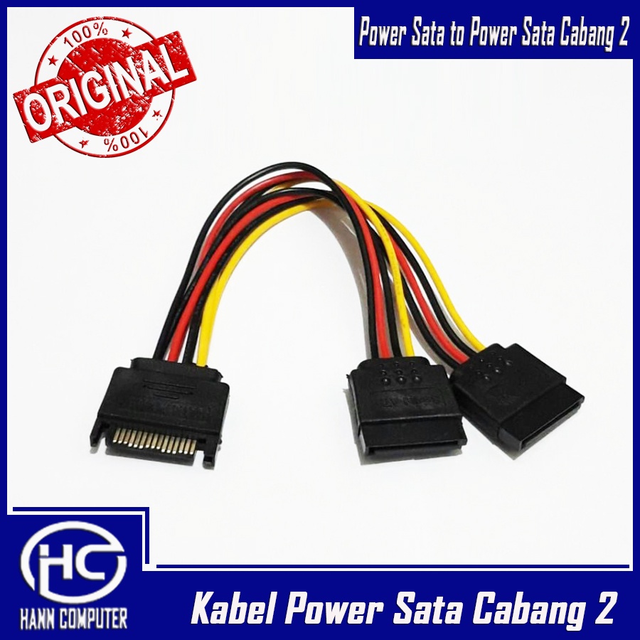 Kabel Power Sata to Power Sata Cabang 2