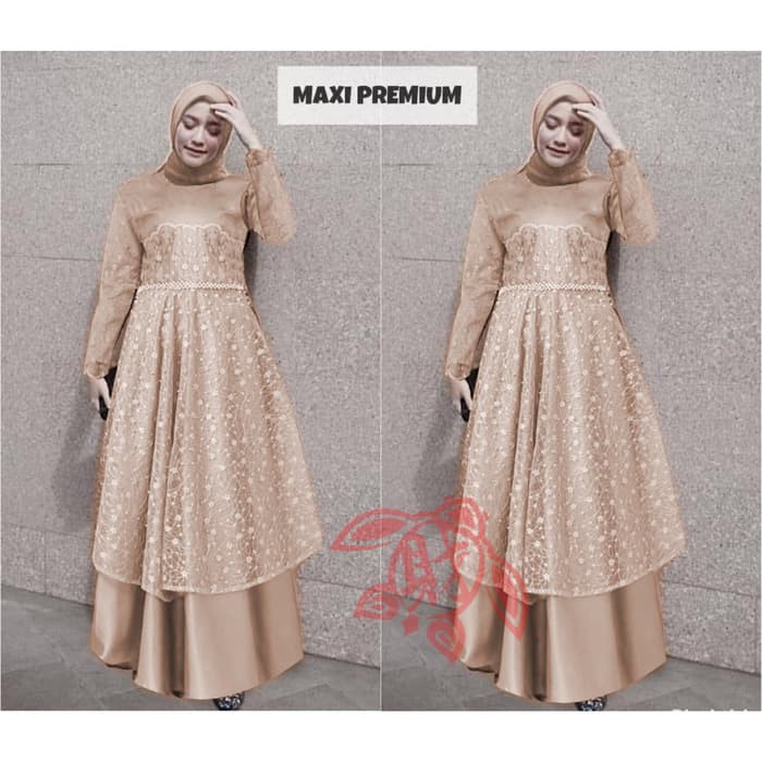 Model Gamis Simple Tapi Mewah Terbaru El Gros 2 Maxi Aaliyah Fabric Waffle Import Maxi Prem 17uqq Shopee Indonesia