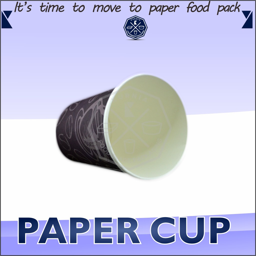 

PAPER CUP FOOD GRADE [ 8 OZ / FULL WARNA CETAK ]