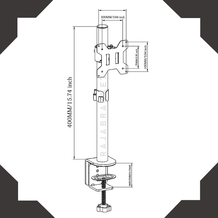 Single Stand Arm Monitor 13&quot; - 27&quot; Desk Mount Stand - Bracket Monitor