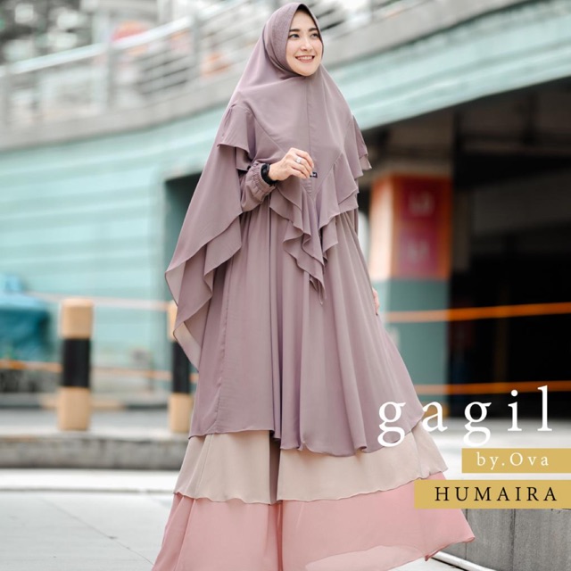 Gamis Humaira Syari Gagil By Ova Original