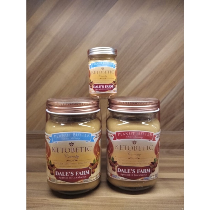 

Dale's Farm Ketobetic Crunchy Creamy Diet Peanut Butter - Selai Kacang