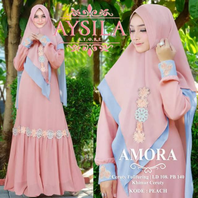 Gamis Amora Syari //TERLARIS