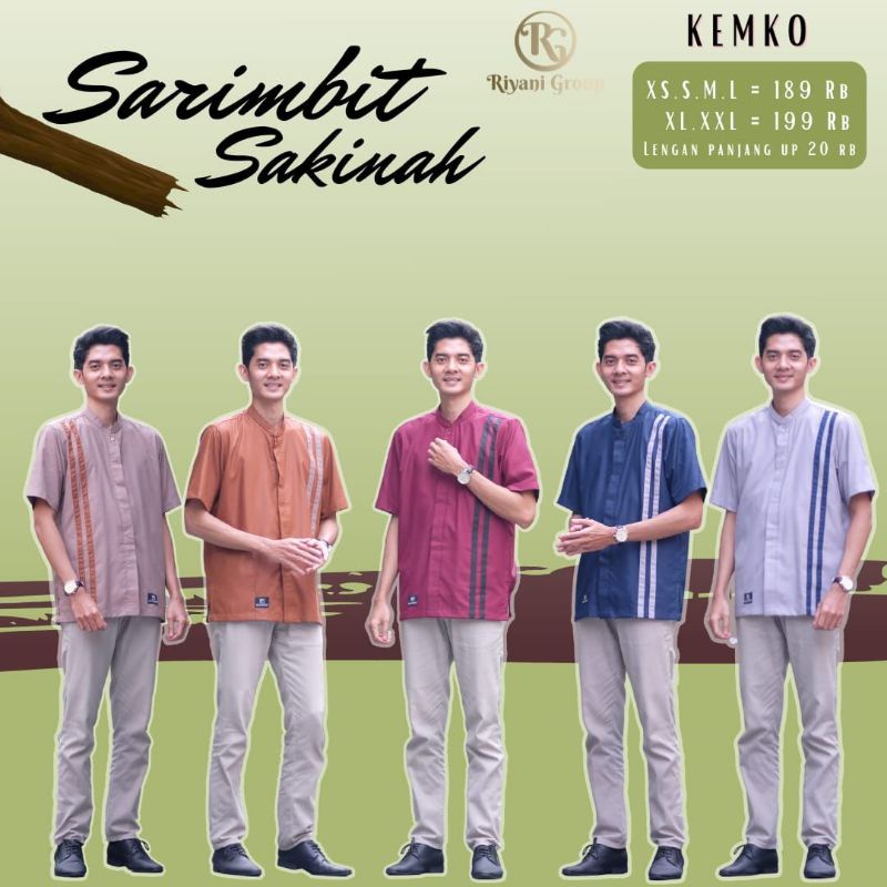 Kemko Sakinah Lengan Pendek/ Sarimbit Sakinah/ Paksu Brand/ Gamis Riyani/ Agen Riyani Kebumen/ Omah 