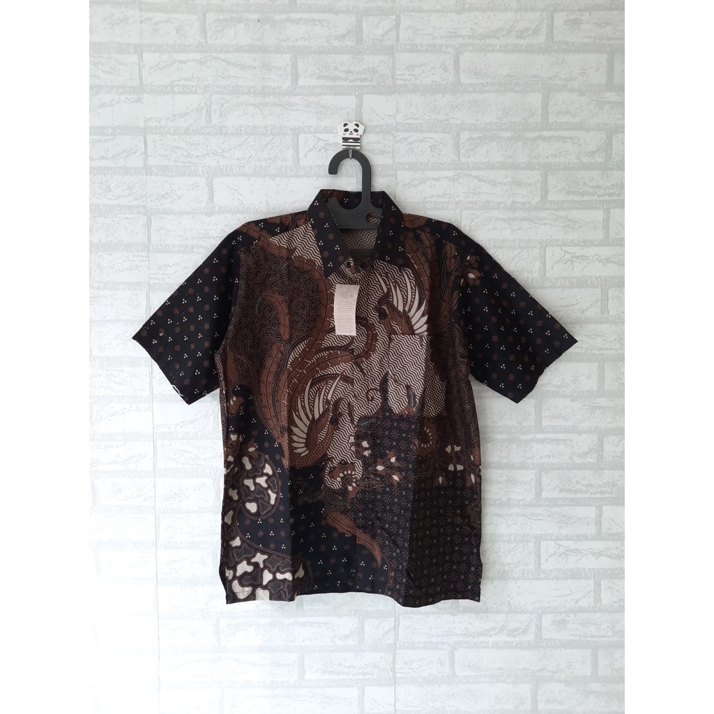 couple tunik batik lengan serut dan kemeja batik