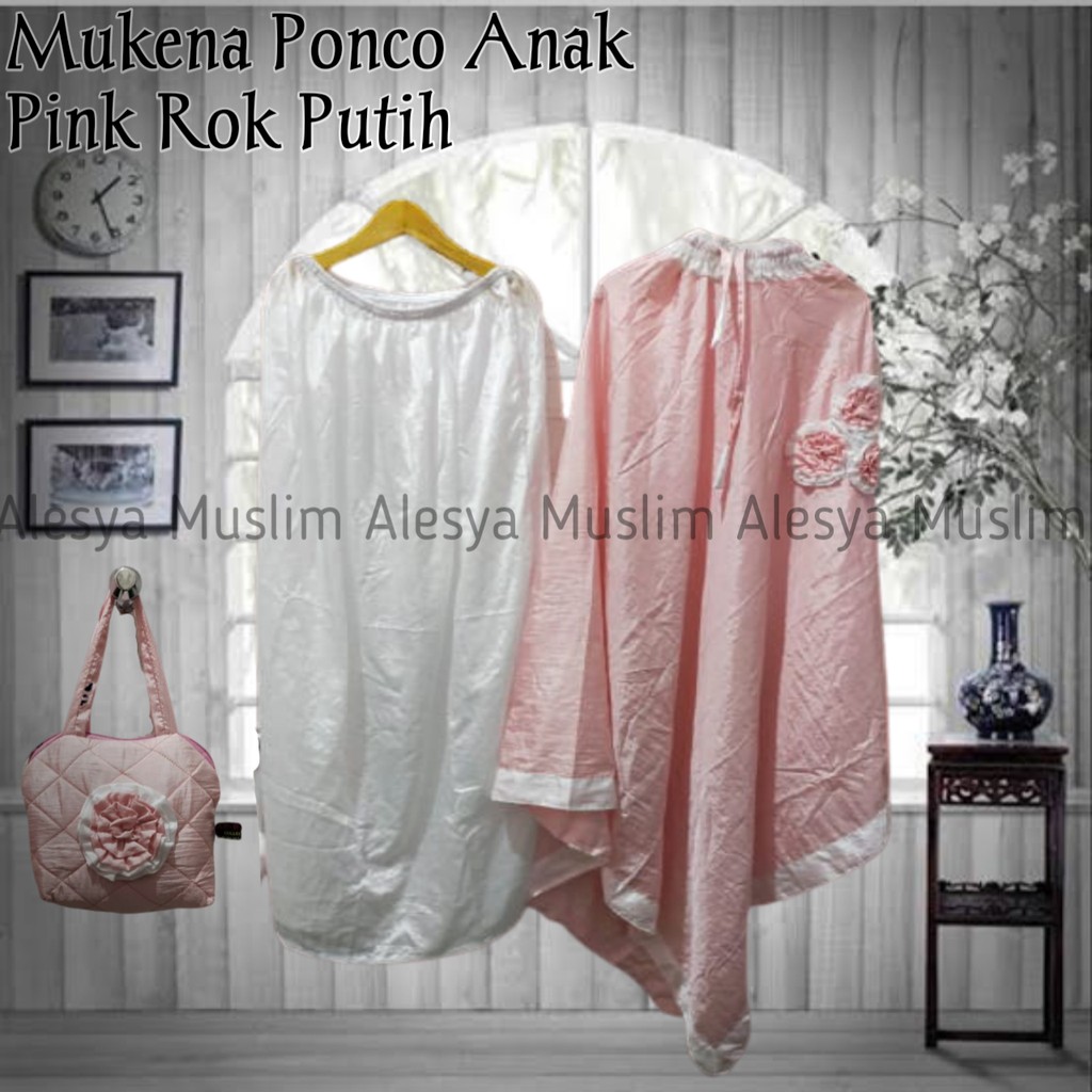 Mukena anak ponco platinum