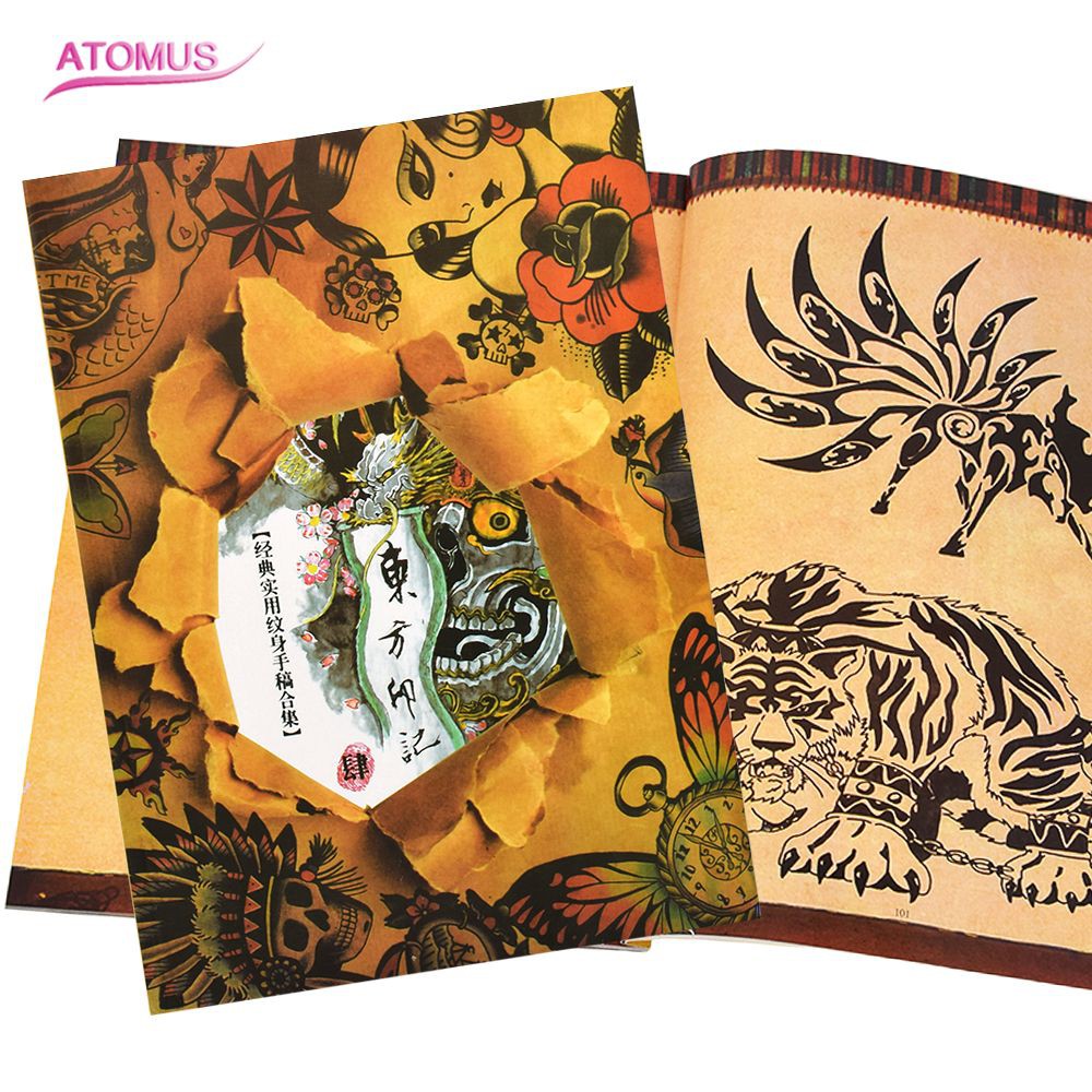

PRODUK IMPORT Tattoo manuscript collection Tattoo Book Unique Design Chinese Painting Book Volume
