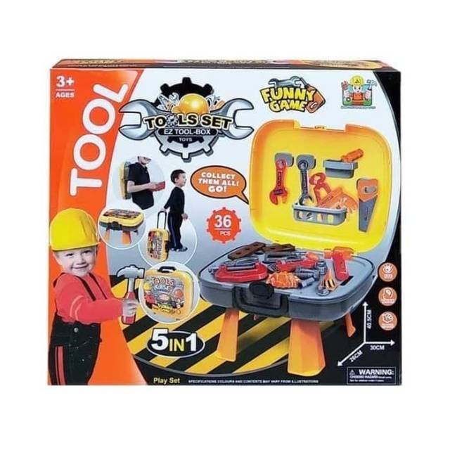 Dream Tools Set Mainan Anak Meja Koper Peralatan Workshop Bengkel