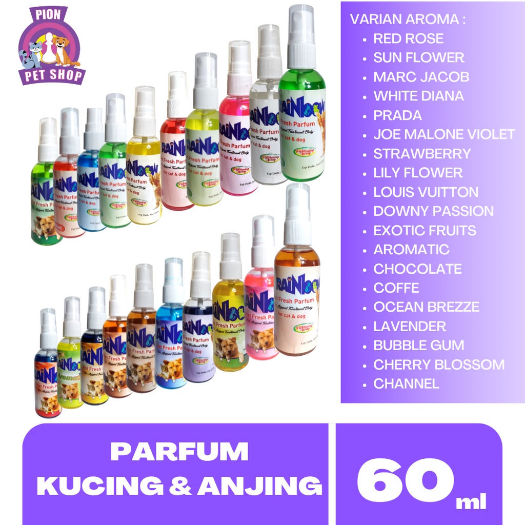 RAINBOW PARFUM 60ml (KUCING ANJING &amp; KELINCI)