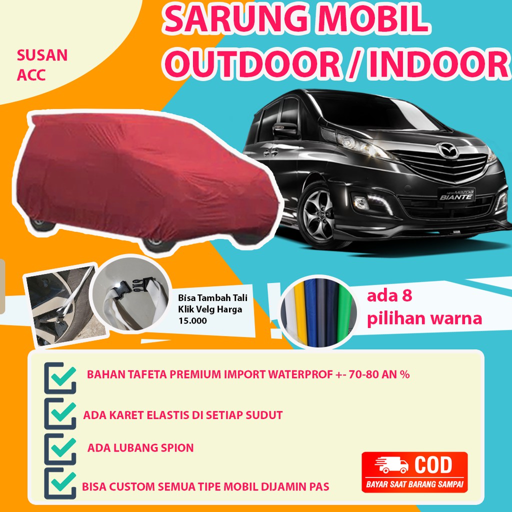 Body Cover OUTDOOR PREMIUM BIANTE / Sarung Mobil Biante / Cover Mobil Biante / Selimut Mobil Biante