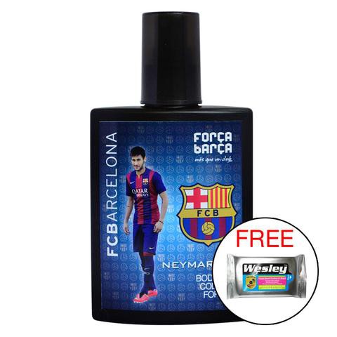 FC BARCELONA BODY MIST COLOGNE NEYMAR - 100 ML FREE TISSUE PEMBERSIH WAJAH WESLEY