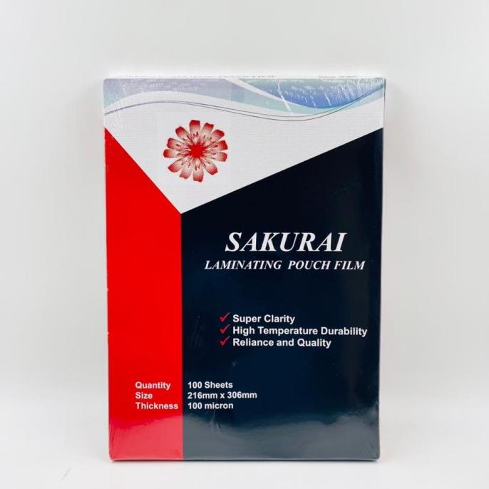 

[BISA COD] Plastik Mika Laminating Film Sakurai A4 216 mm x 306 mm 100 Micron
