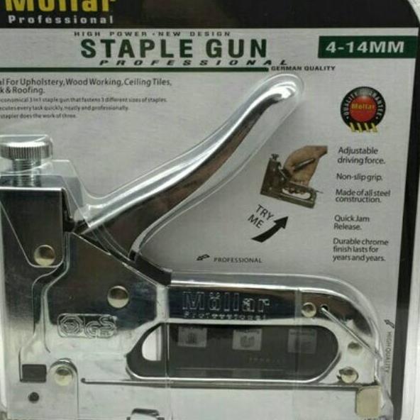 

Sale✔️ Staple Gun Tembak Tacker Staples Stepler Hekter mollar 3in1 jok kulit kardus[.CODE-605.] [mak