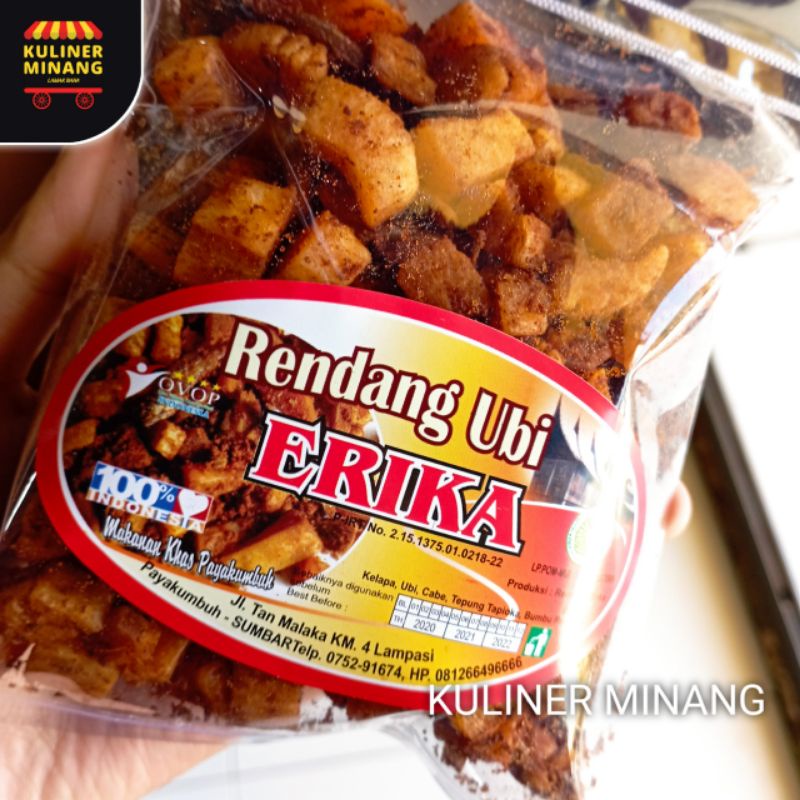 

Rendang Ubi Erika Oleh Oleh Cemilan Payakumbuh Padang Khas Pariaman Jajanan Snack Kuliner Minang Kabau AX00