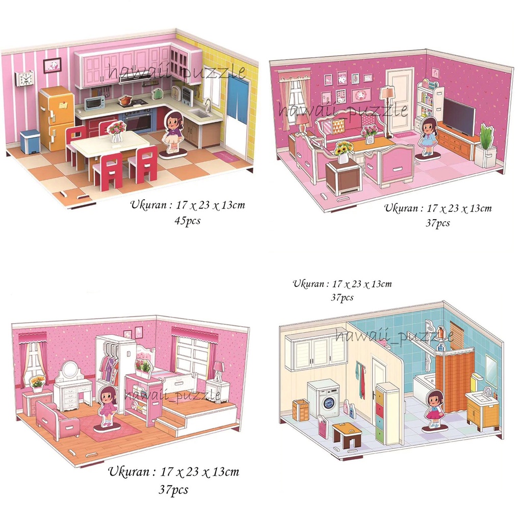 PUZZLE 3D FOAM ukuran Besar BABY BATHROOM BEDROOM RESTAURANT LIVING ROOM / Mainan Edukasi Anak Puzzle 3D