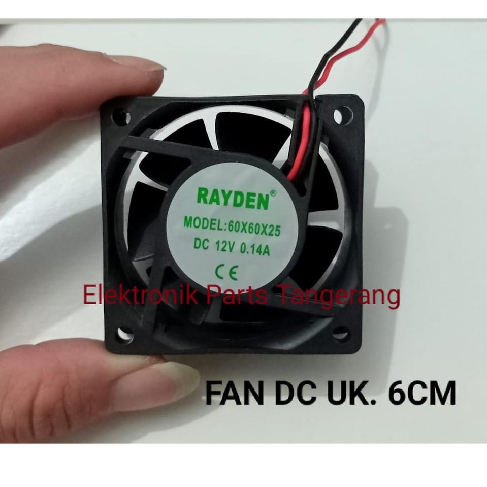 Jaman Now FAN DC 12VOLT UKURAN 6CM KIPAS PENDINGIN 12V 6CM FAN DC 6 CM nkhy -15