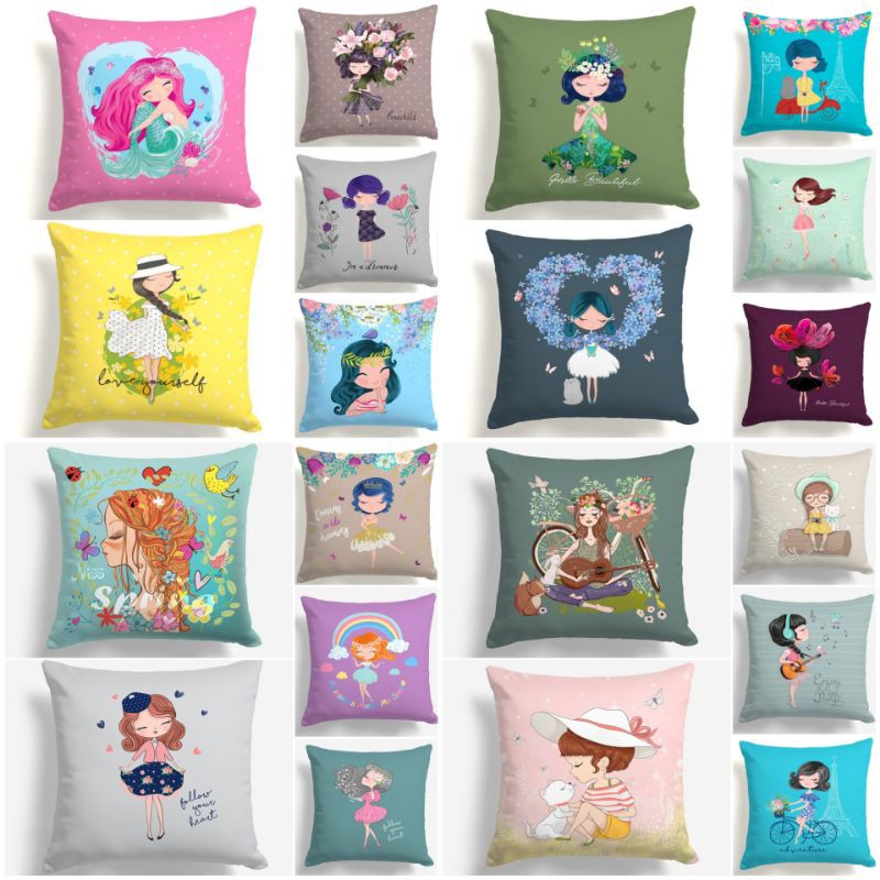 BANTAL SOFA PRINT MOTIF LOVELY GIRL SERIES 40X40 CM