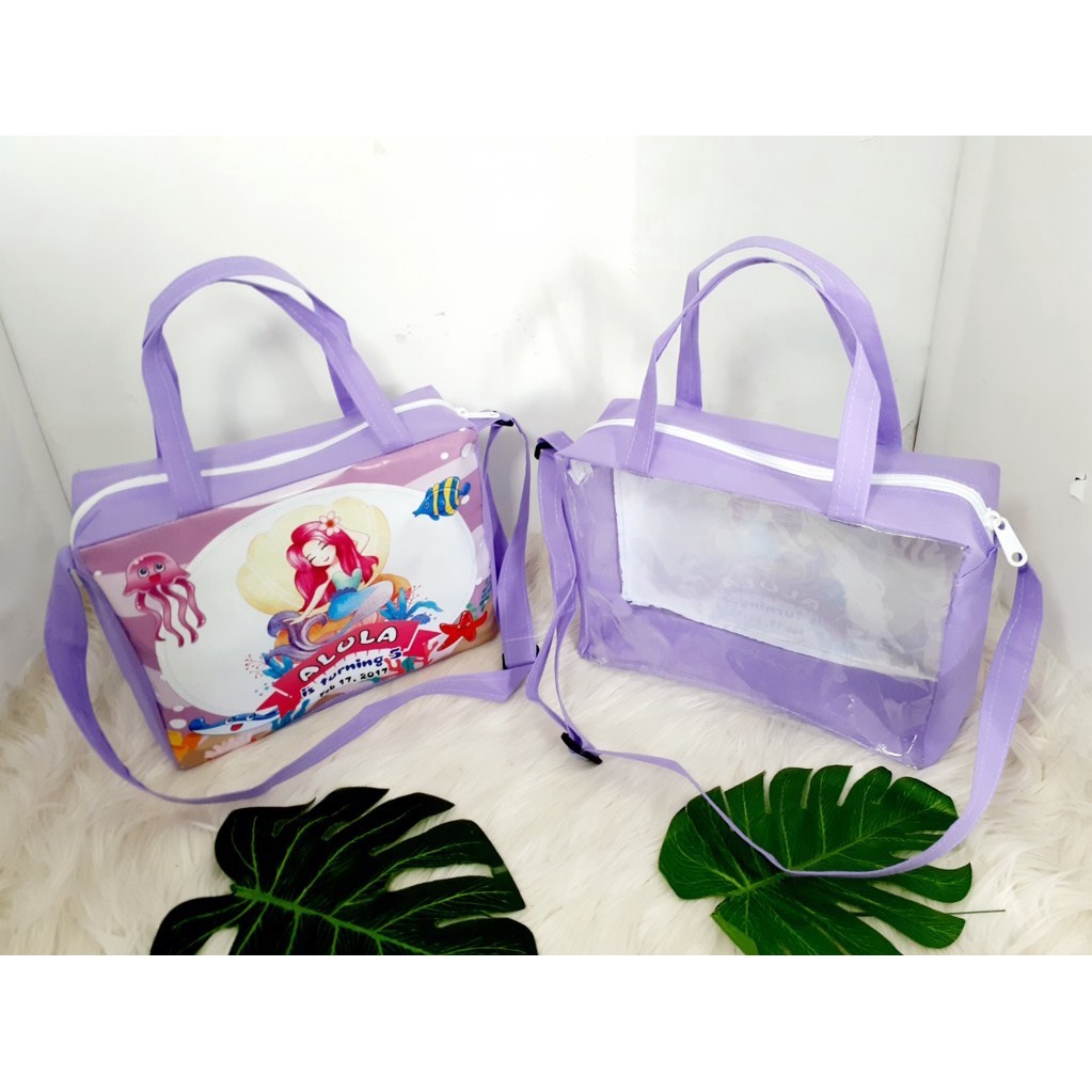 

Tas Ultah Slempang Mika Custom Tema Mermaid