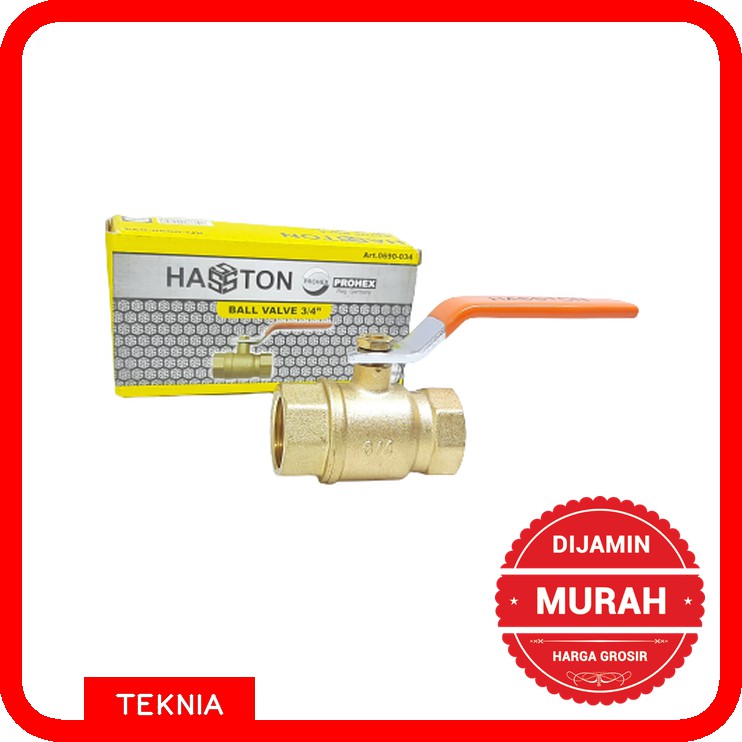 Ball Valve 1/2 Inch HASSTON - Kran Stop - Katup Bola