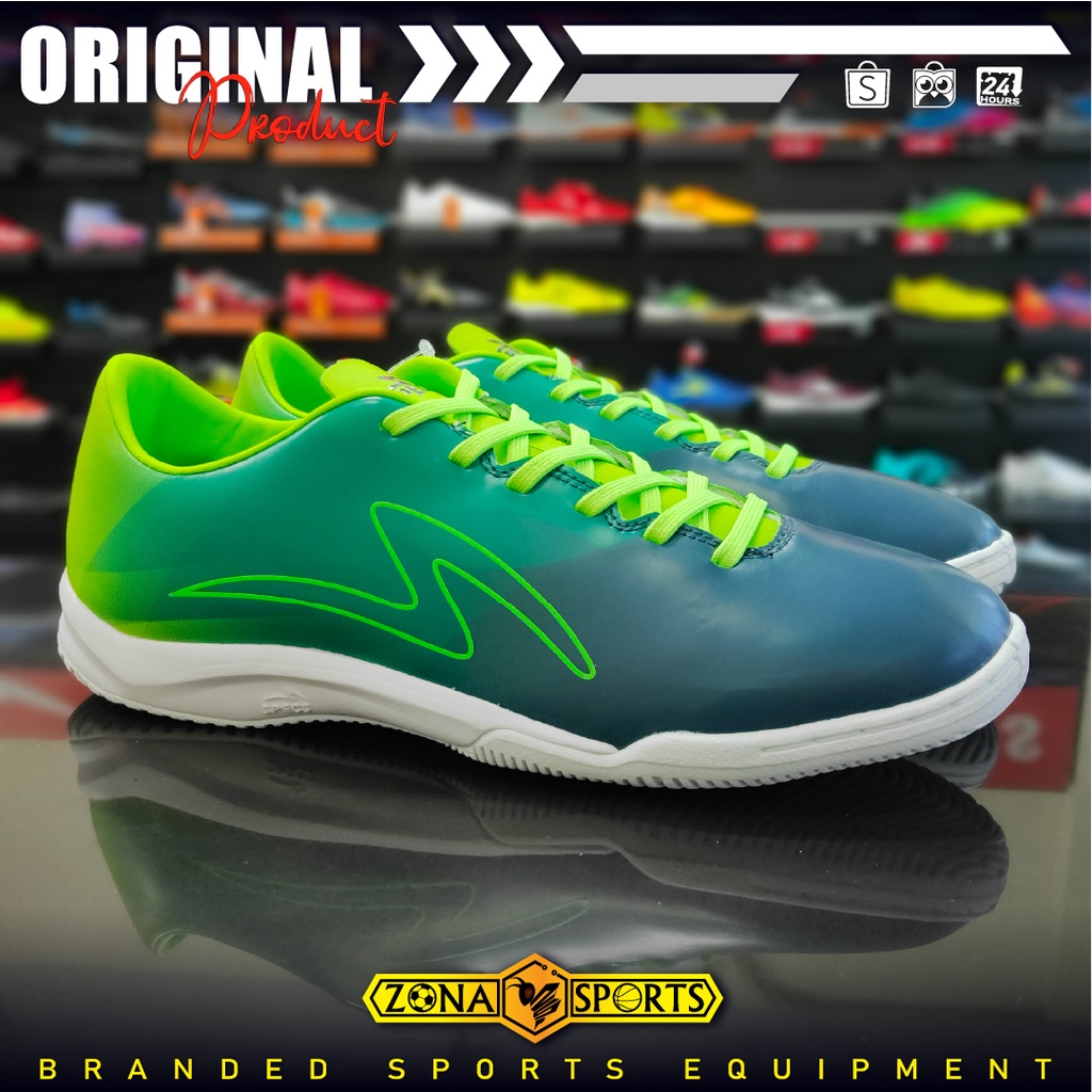 Sepatu Futsal Specs Hypersonic In 402002 Green Gecko/Emerald Green