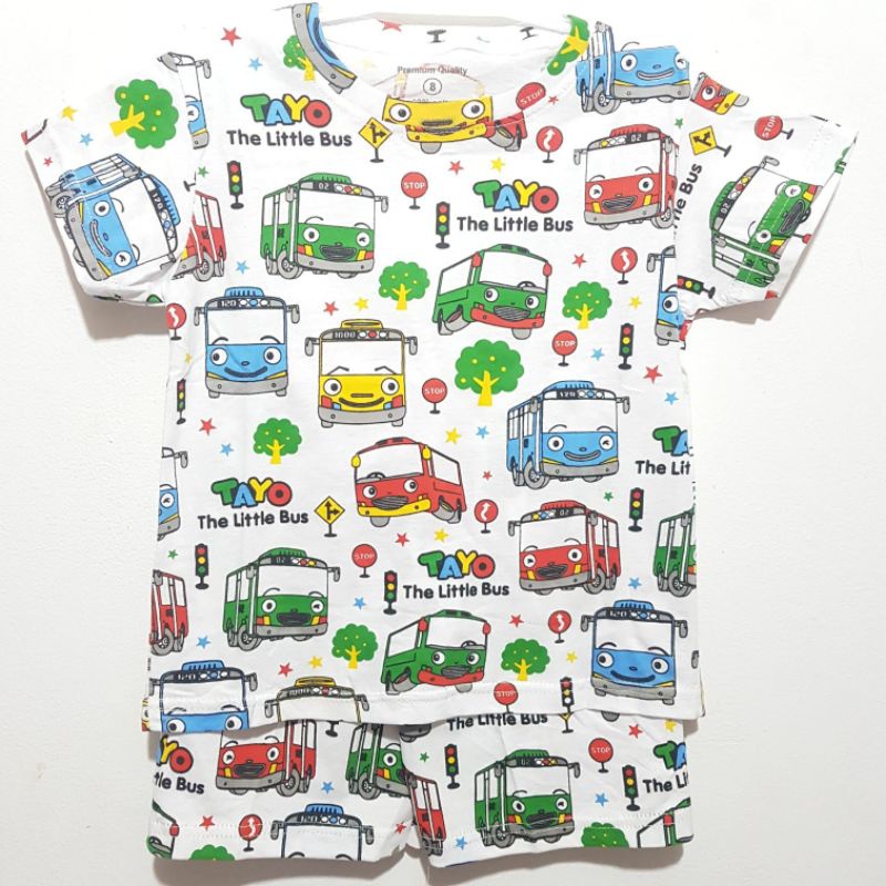 Setelan Baju Harian Anak Laki Laki Fullprint