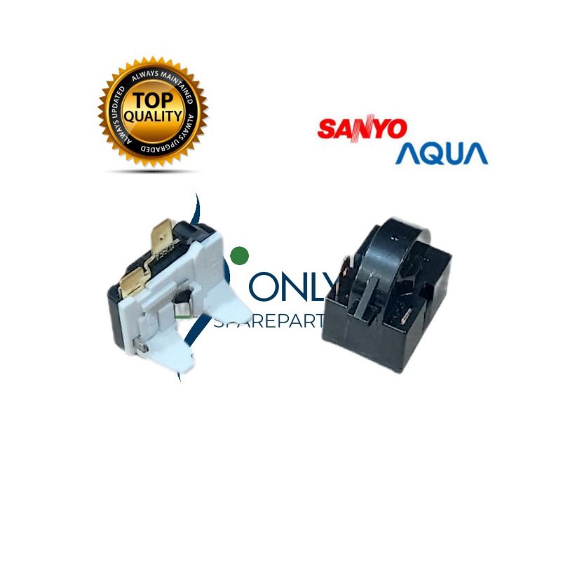 Relay ptc overload kulkas sanyo AQua 1 pintu / Relay kulkas aqua